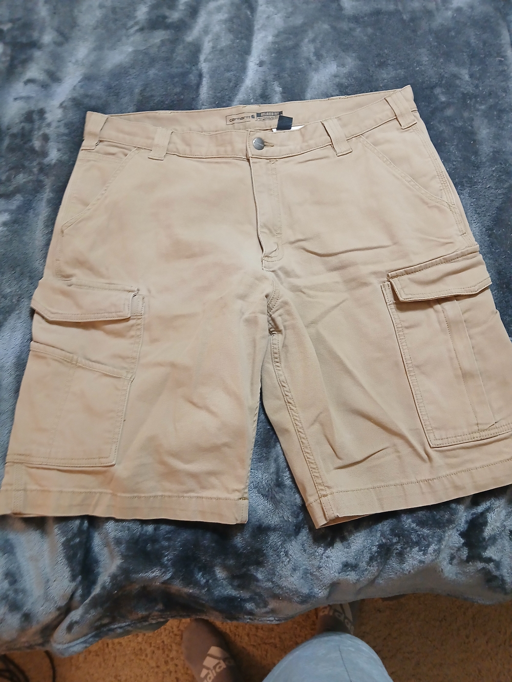 Carhartt Khaki Cargo Shorts - Men's Utility Style